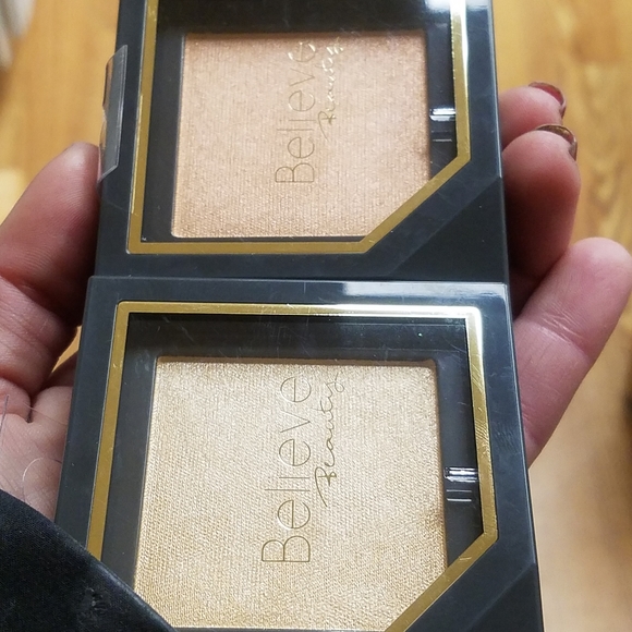 NWT (2) BELIEVE Beauty Radiant Finish Highlighters: Champagne Kiss + Good Vibes! - Picture 9 of 15